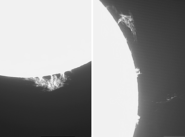 Lebhafte Sonne in H-alpha nach Polarlichtevent (2)