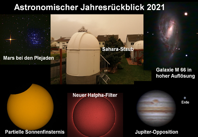 Das war das astronomische Jahr 2021