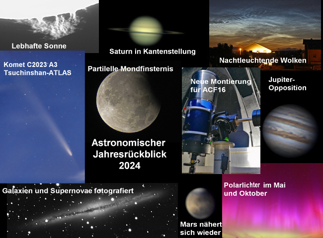 Das astronomische Jahr 2024 an der Sternwarte Huchenfeld