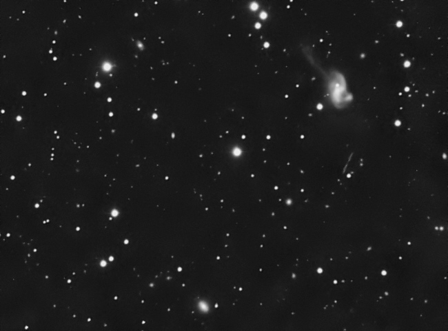 NGC2744 – eine schwache, wechselwirkende Galaxie mit Supernova SN2025oq